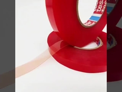 TESA 4965 Dubbelzijdige kleefband Rode film Hittebestendige PET-substraat 0,2 mm dik