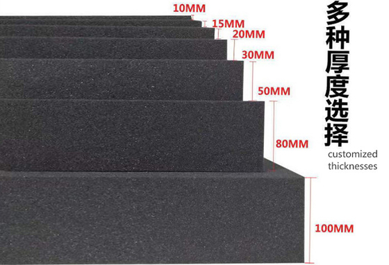 kopen CR brandvertragend schuim C-4500 Zwart enkelvoudig schuimtype Neopreen laaghard rubberen spons 1-30 mm optioneel online vervaardiging