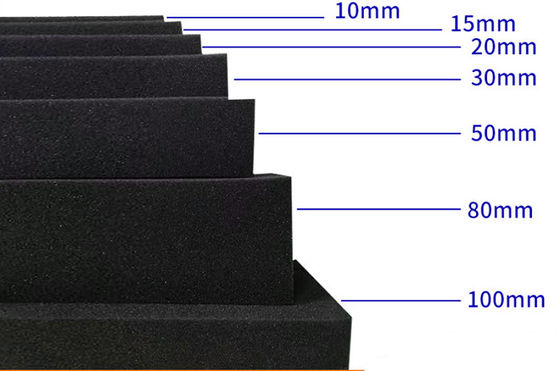 kopen C4305 Ontvlambaar Neopreen Rubber Foam Sponge Sheets Materiaal 1mm~30mm Dikte Zwarte kleur online vervaardiging