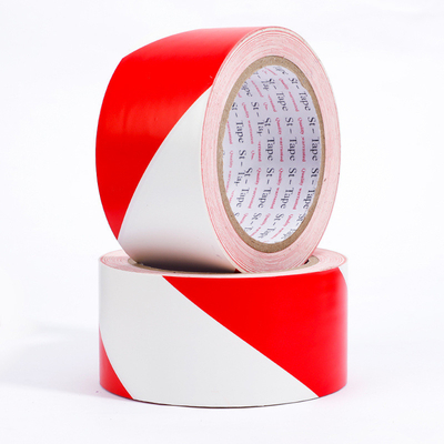kopen Floor Marking Tape PVC Rood Wit Kleur Zebra Crossing Warning Tape online vervaardiging