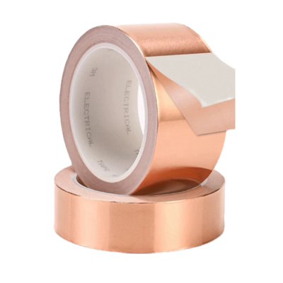 kopen 3M dubbelzijdige geleiding 1181 koperen folie 23 inch x 16,5 yards naadloze metalen tape online manufacture