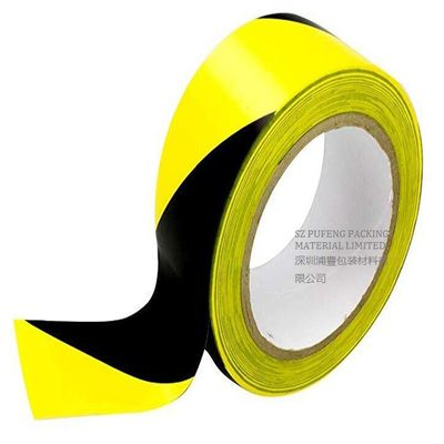 kopen 0.1mm0.5mm de Zwarte en Gele Vloer die van pvc Band merken online vervaardiging