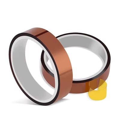 2.2N/25 mm siliconen kleefband van amber polyyimide voor temperatuuraanpassingen