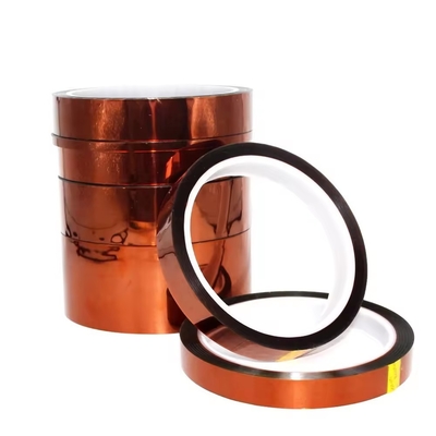 Ambersterkte Polyimide Tape Met Silicone Kleefband Kapton Tape Dikte 0,06 mm Temperatuurweerstand