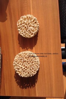 10PPI Filter van het zirconiumdioxyde de Ceramische Schuim voor Ijzer Gietend Cordieriet